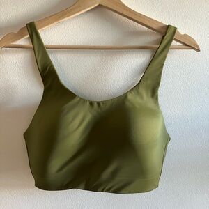 Olive green Athleta high impact sports bra 34 D
